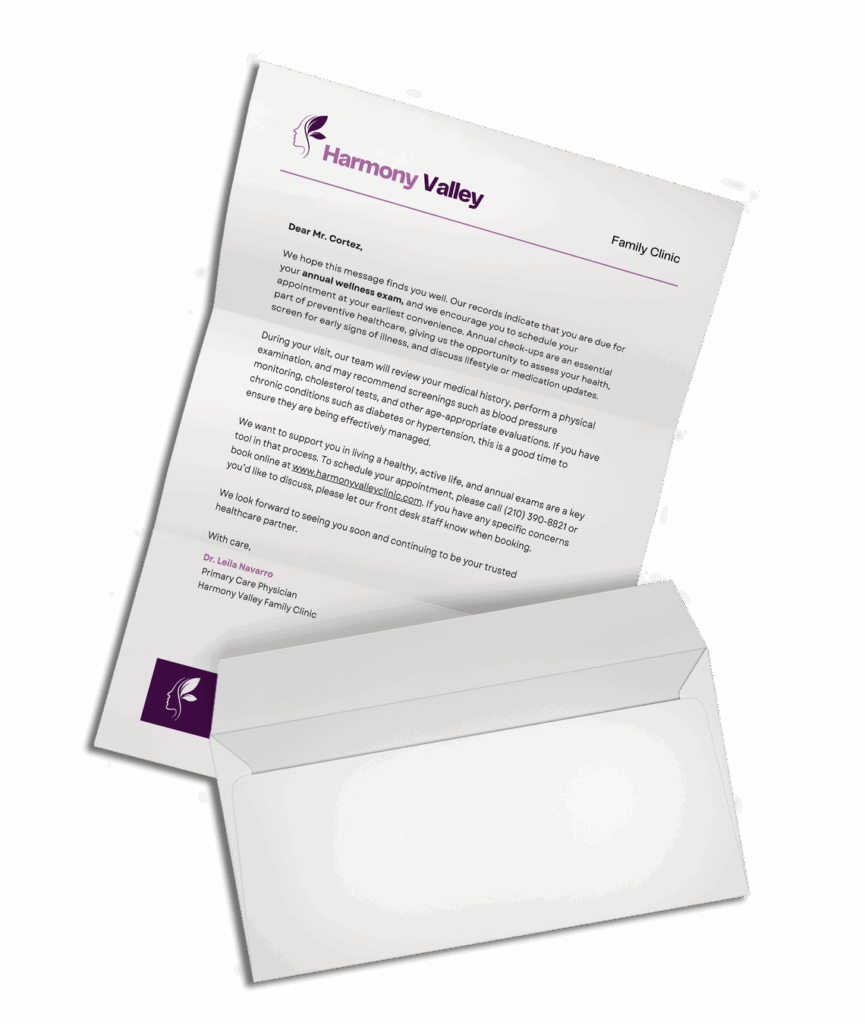 Letters, Statements & Envelopes