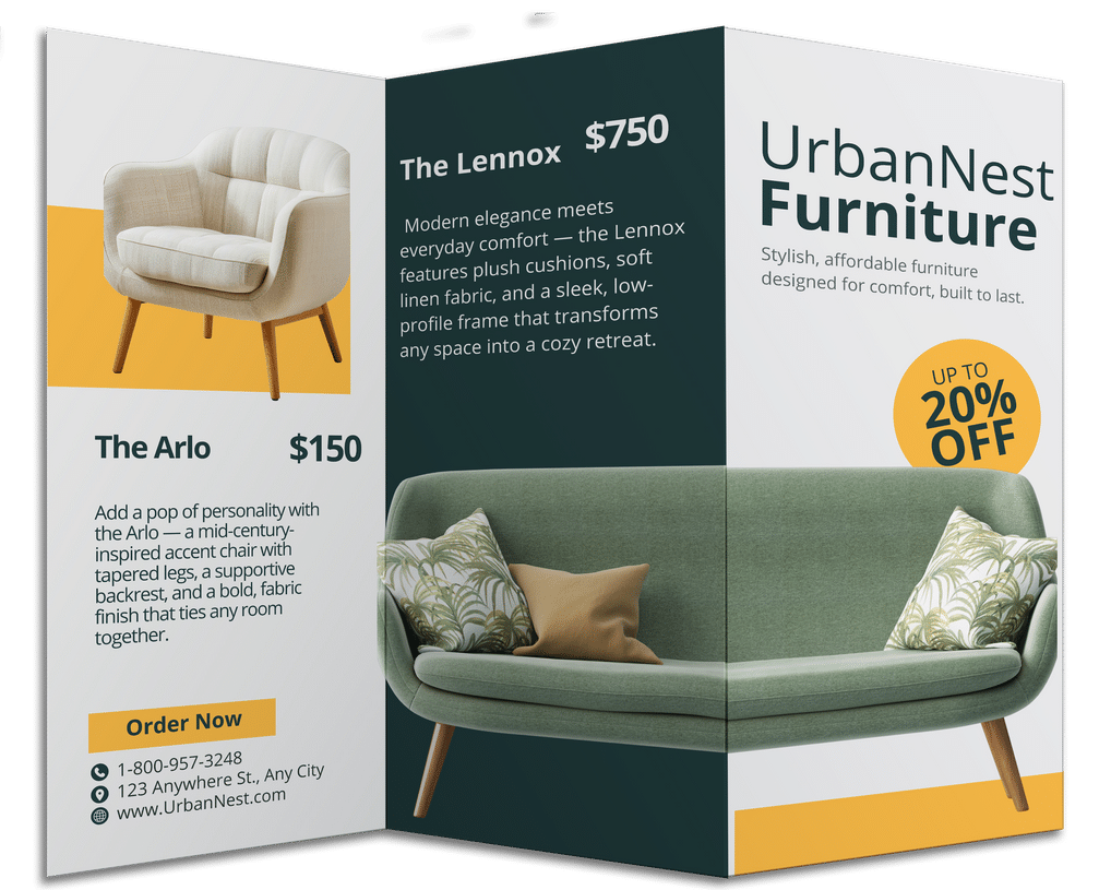 Furniture Brochure Tri-Fold