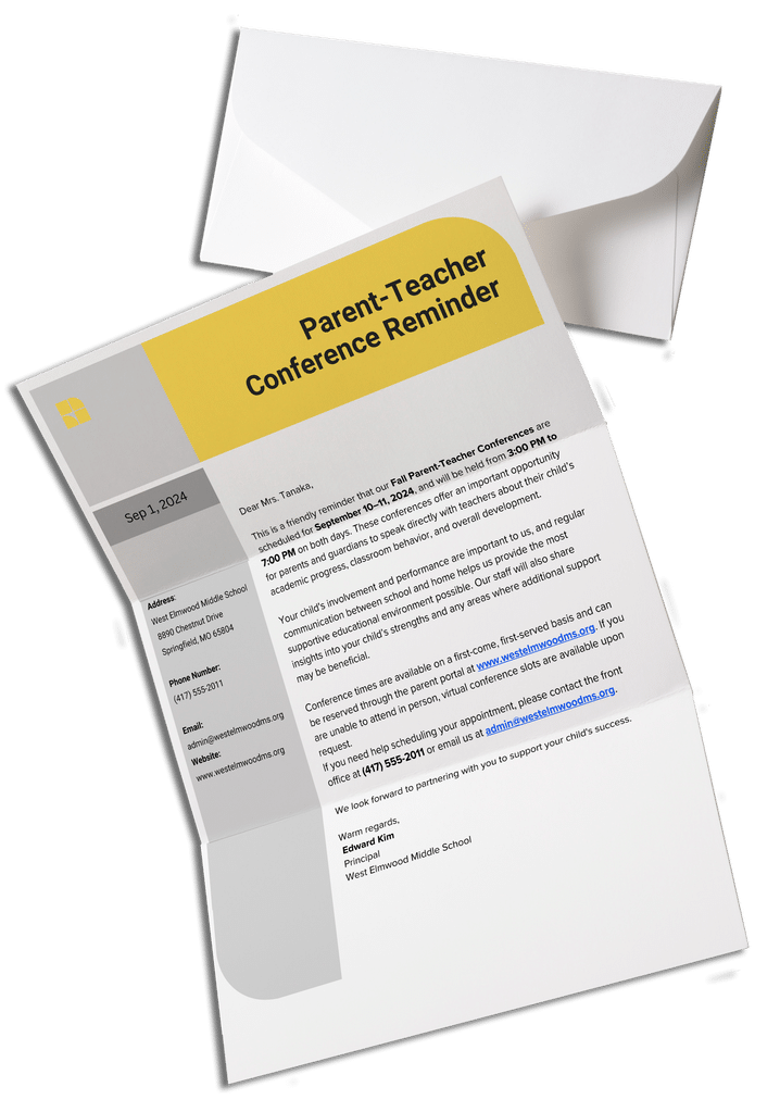 Letters, Statements & Envelopes