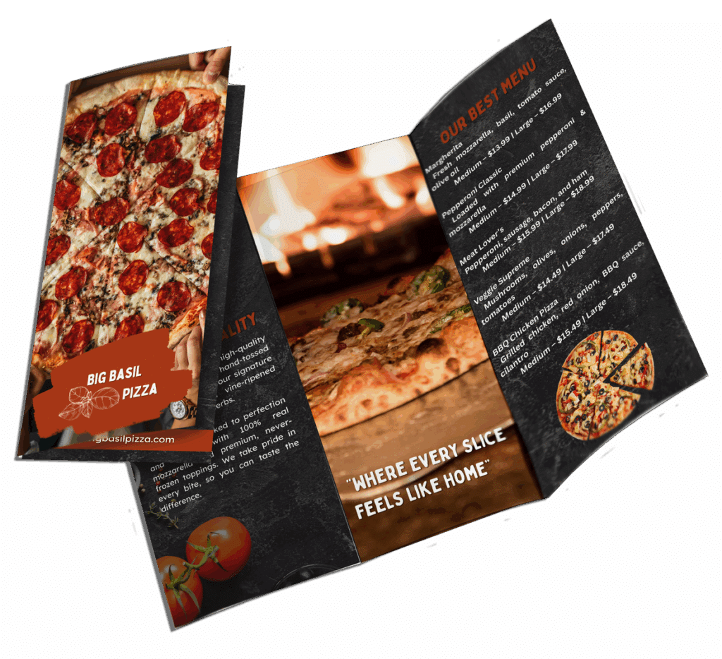 Pizza Trifold Brochure
