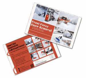 Frost Force Snow Removal -Postcard