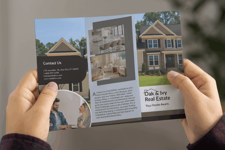 oak ivy tri-fold brochure
